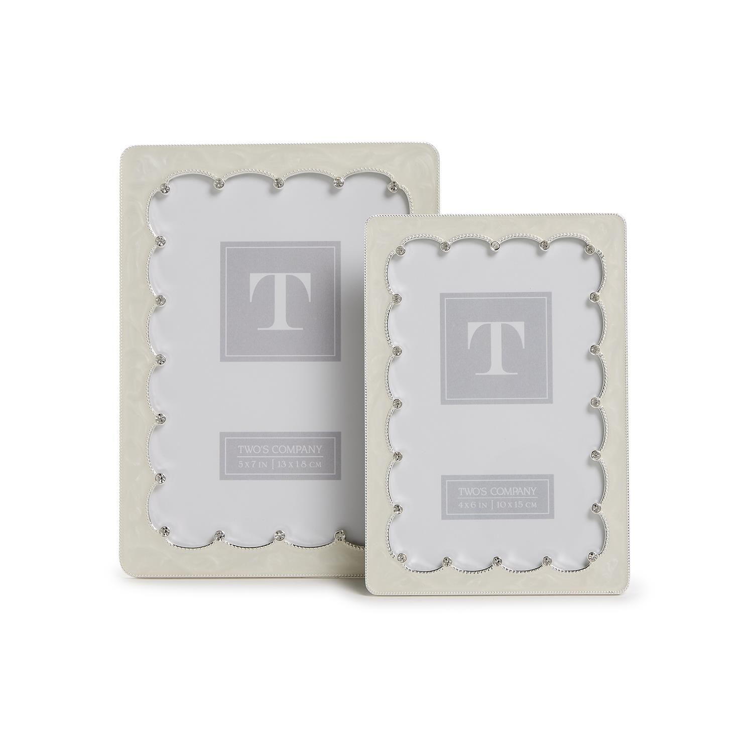 5x7 scalloped marble frame