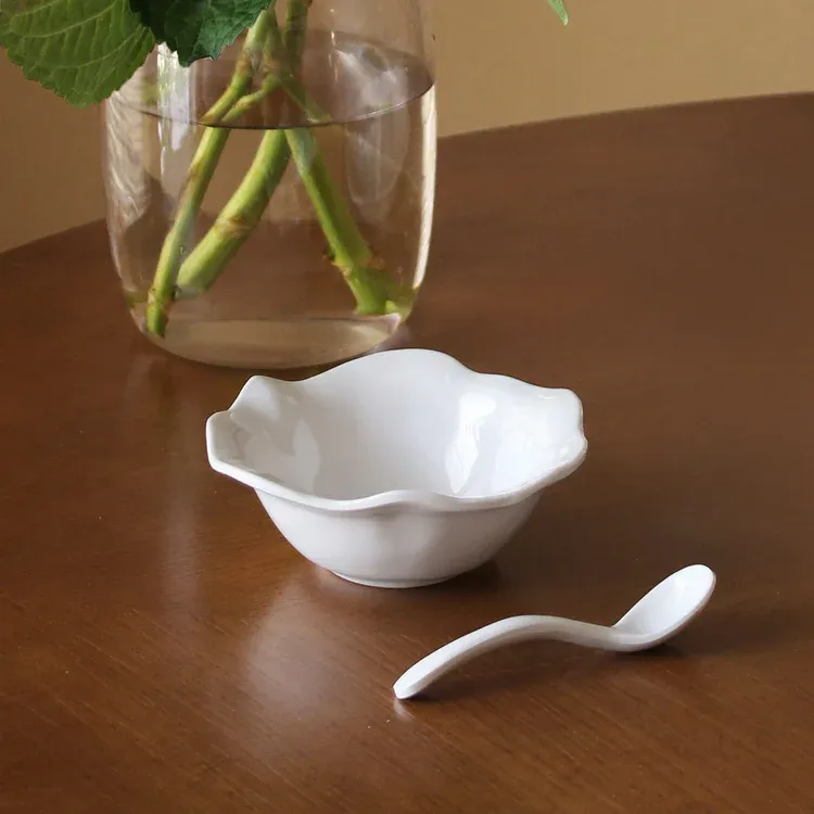 VIDA Havana Mini Bowl W/ Spoon White