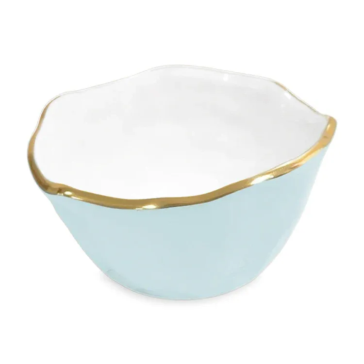 Encanto Osaka Small Bowl Sky Blue and White