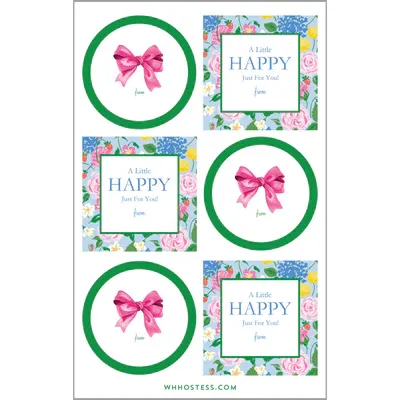 Gift Sticker Sheets Strawberry Floral