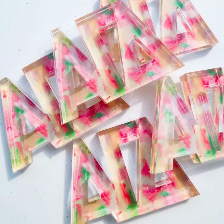Acrylic Letter Block Alpha Gamma Delta