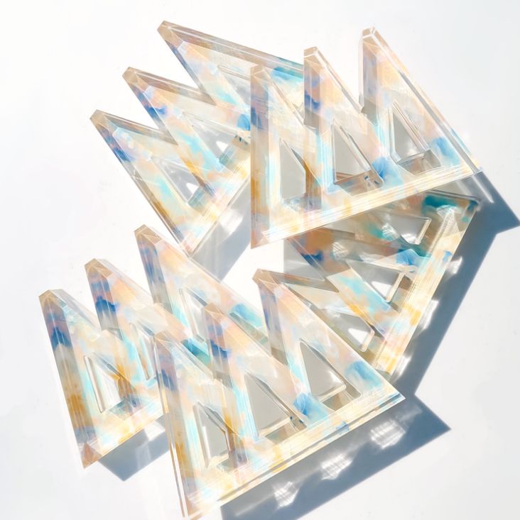 Acrylic Letter Block Delta Delta Delta
