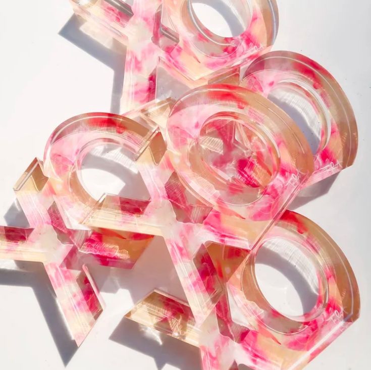 Acrylic Letter Block Chi Omega