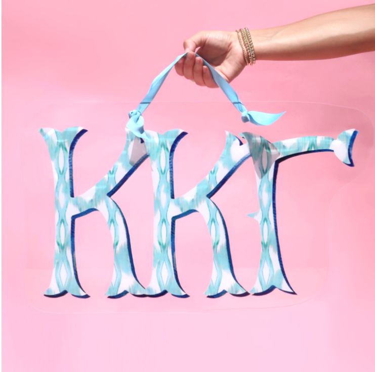Kappa Kappa Gamma Acrylic Door Hanger