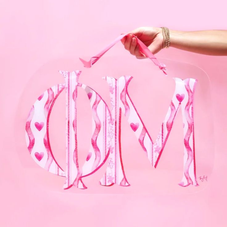 Phi Mu Acrylic Door Hanger