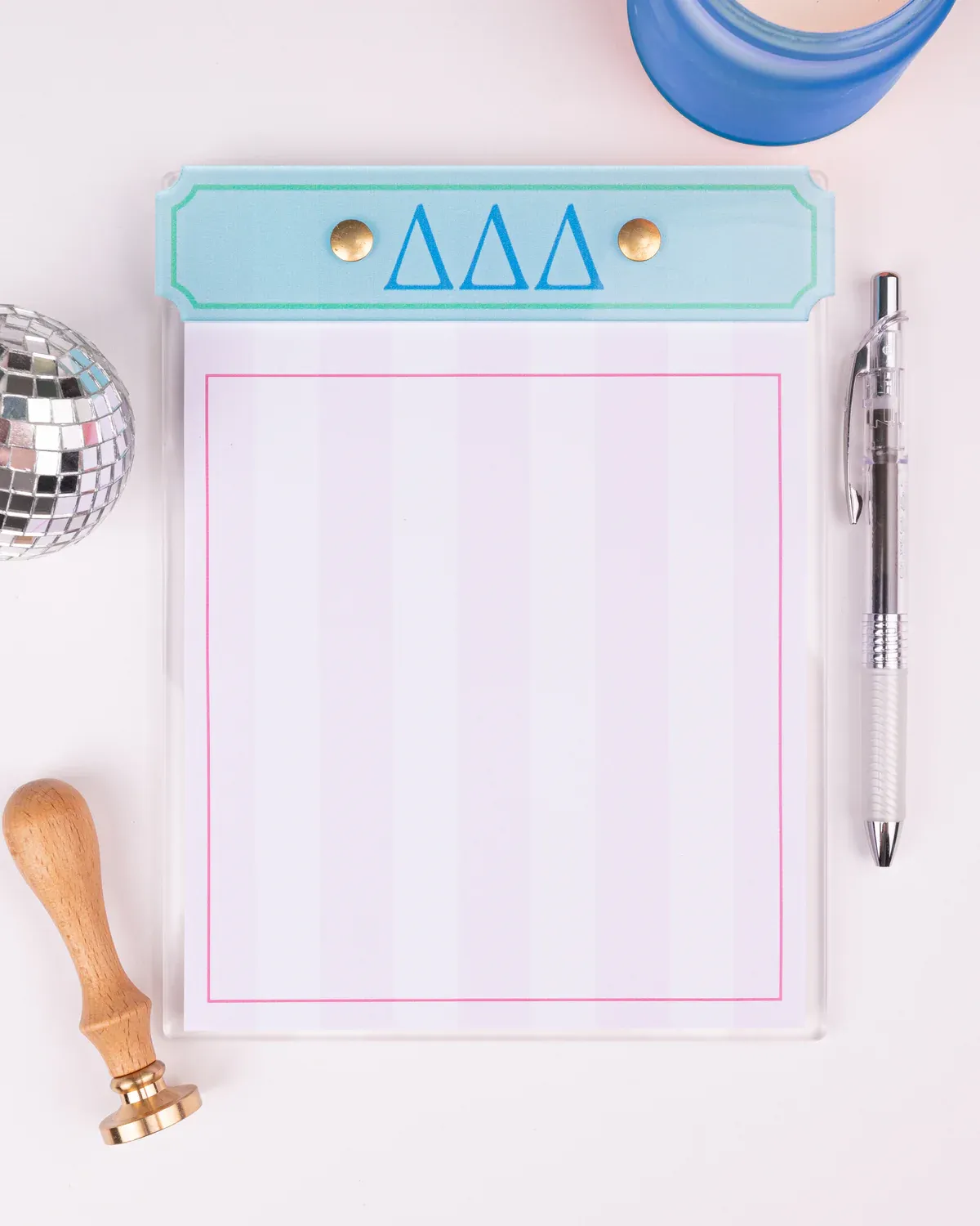 Delta Delta Delta Acrylic Notepad