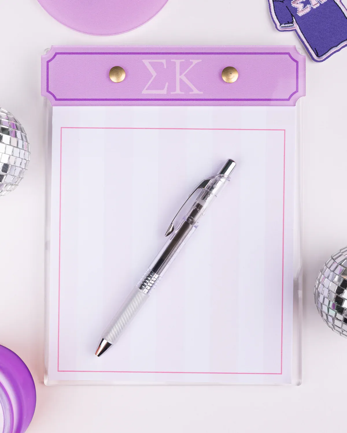 Sigma Kappa Acrylic Notepad