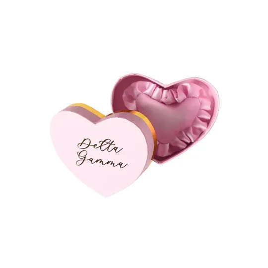 Delta Gamma Badge Pillow and Box