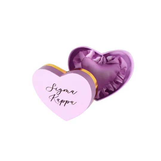 Sigma Kappa Badge Pillow and Box
