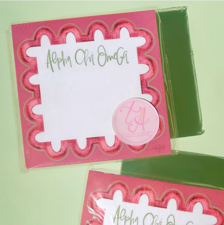 Alpha Chi Omega Notepad
