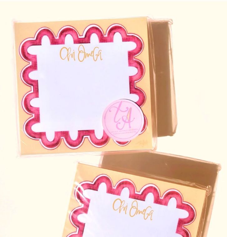 Chi Omega Notepad