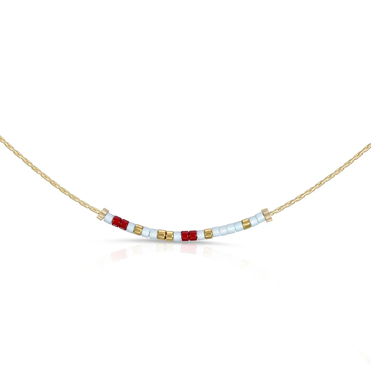 Pi Beta Phi Dot and Dash Necklace