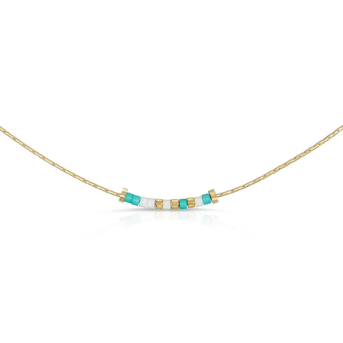 Zeta Tau Alpha Dot and Dash Necklace