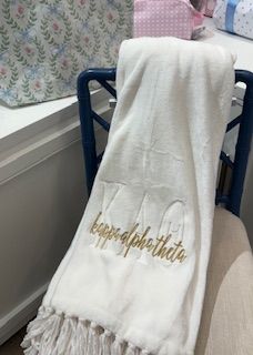 Kappa Alpha Theta Embroidered Throw