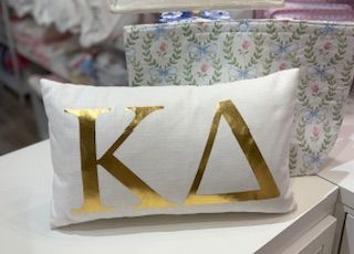 Kappa Delta Gold Foil Pillow