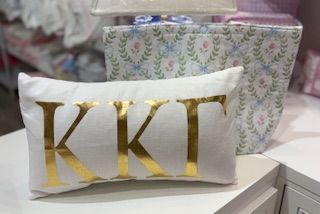 Kappa Kappa Gamma Gold Foil Pillow