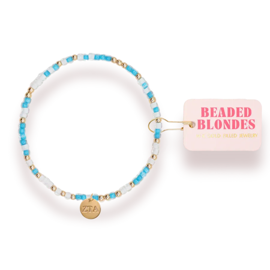 Zeta Tau Alpha Sprinkle Charm Bracelet
