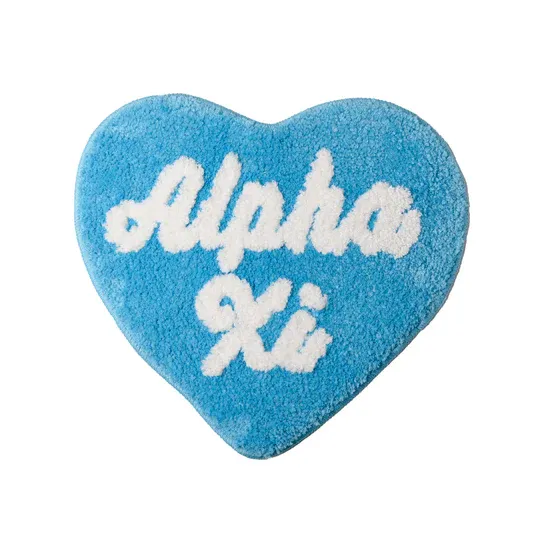 Alpha Xi Delta Heart Shaped Rug