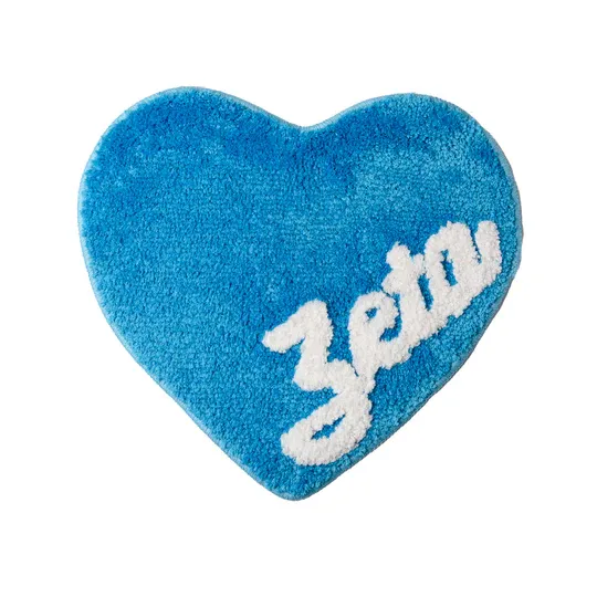 Zeta Tau Alpha Heart Shaped Rug