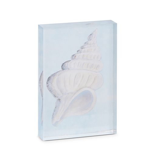 Seaside Escape Shell Acrylic Block
