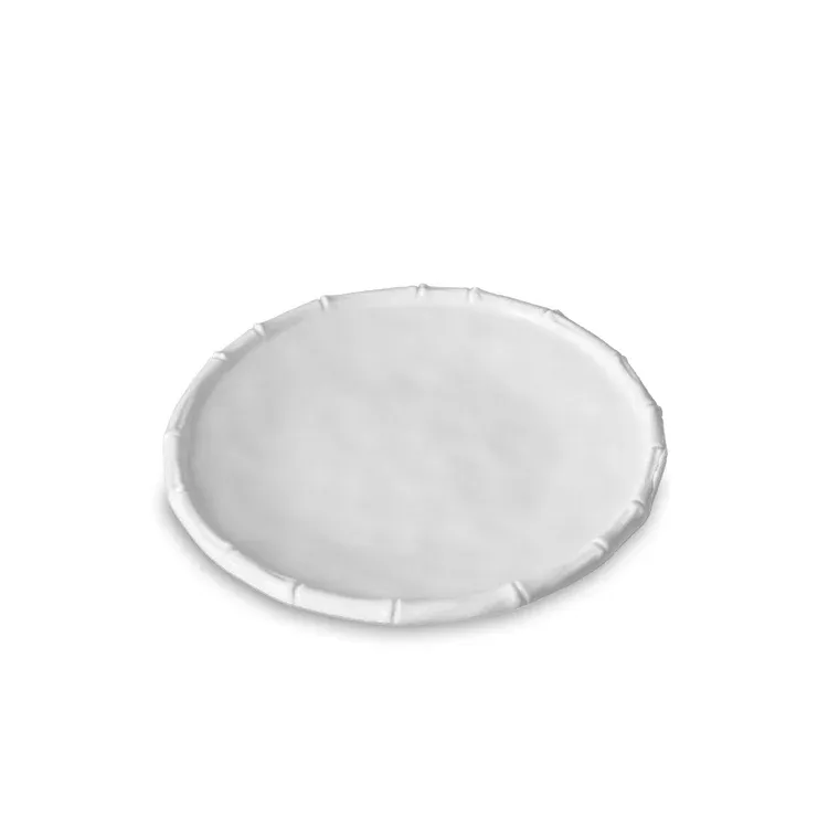 Vida Bamboo Dinner Plate White Set/4