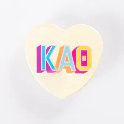 Kappa Alpha Theta Heart Button