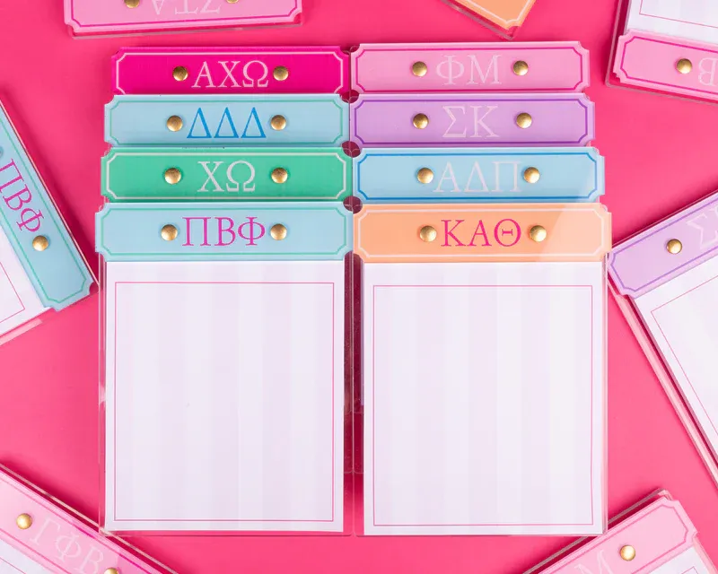 Alpha Delta Pi acrylic notepad