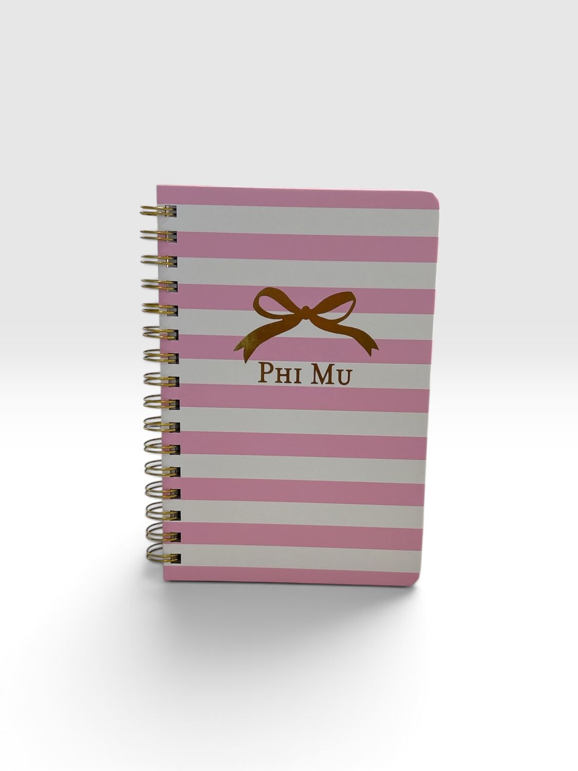 Phi Mu spiral notebook AD