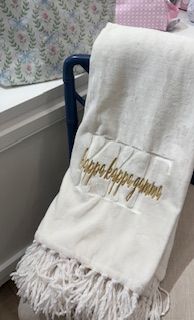 Kappa Kappa Gamma Embroidered Throw