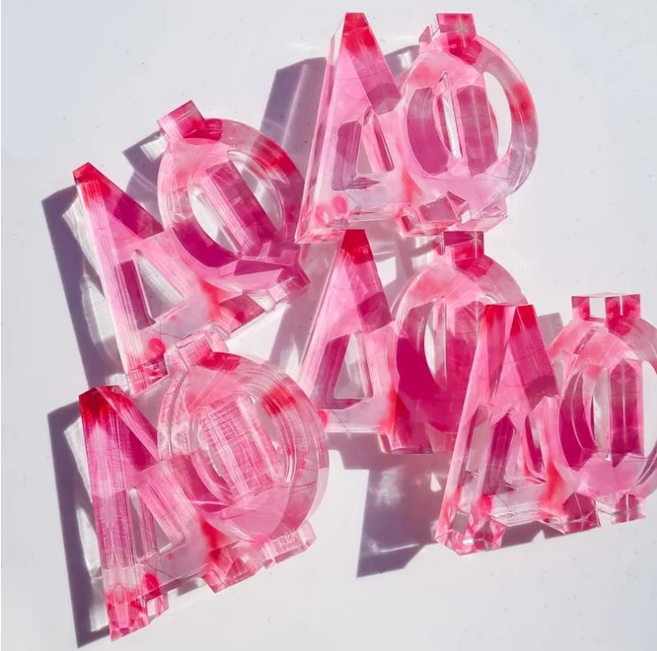Acrylic Letter Block Alpha Phi