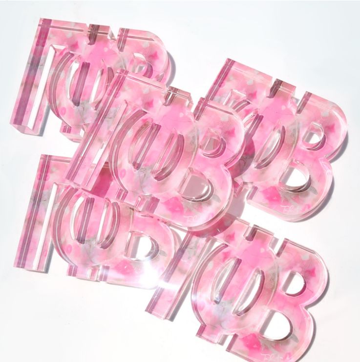Acrylic Letter Block Gamma Phi Beta