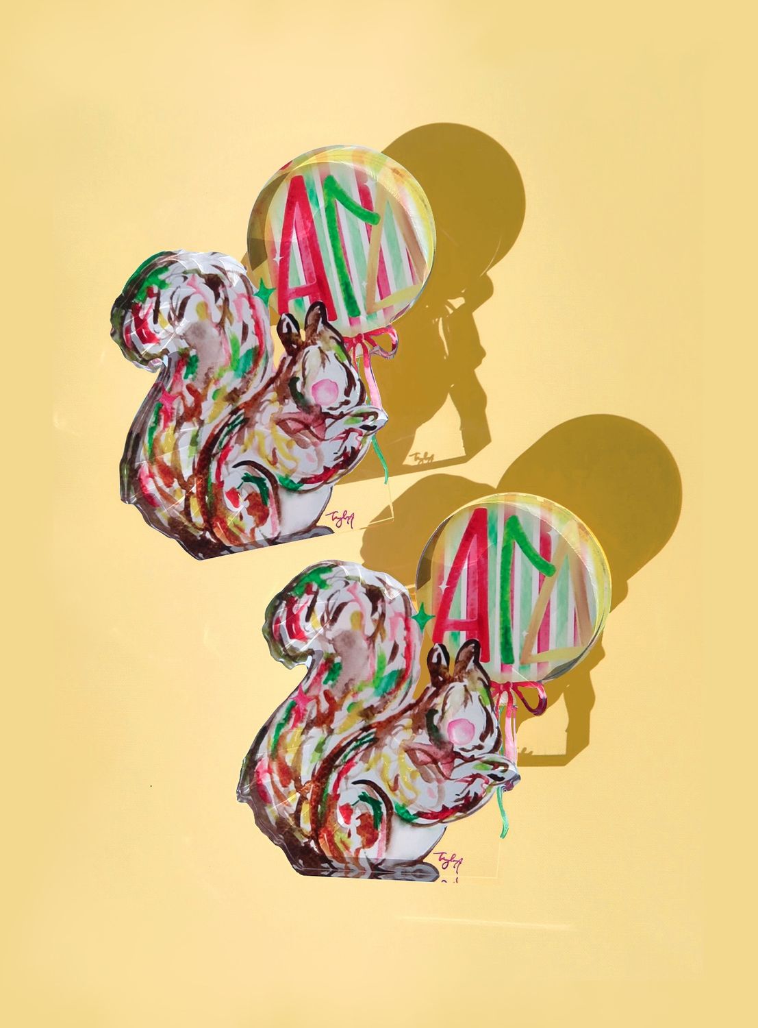 Acrylic Art Block Alpha Gamma Delta