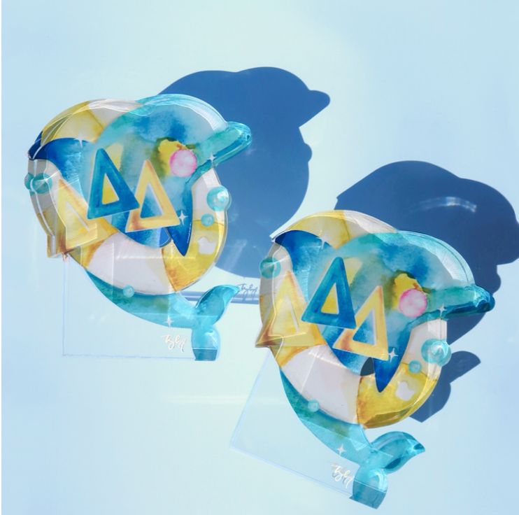 Acrylic Art Block Delta Delta Delta