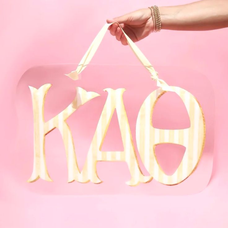 Kappa Alpha Theta Acrylic Door Hanger