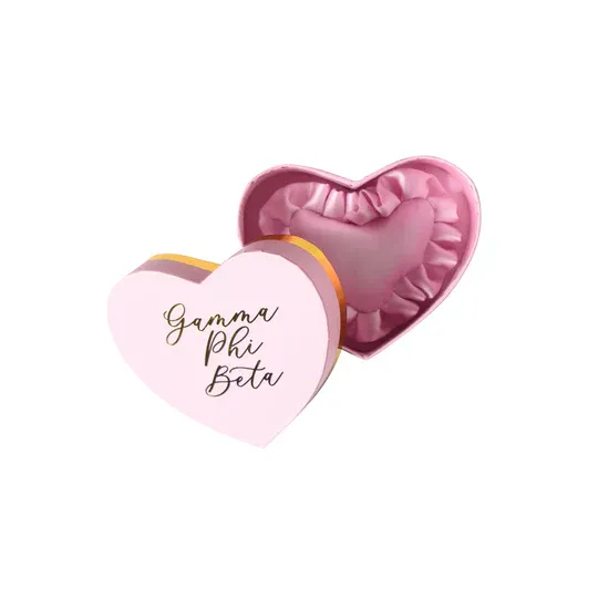 Gamma Phi Beta Badge Pillow and Box