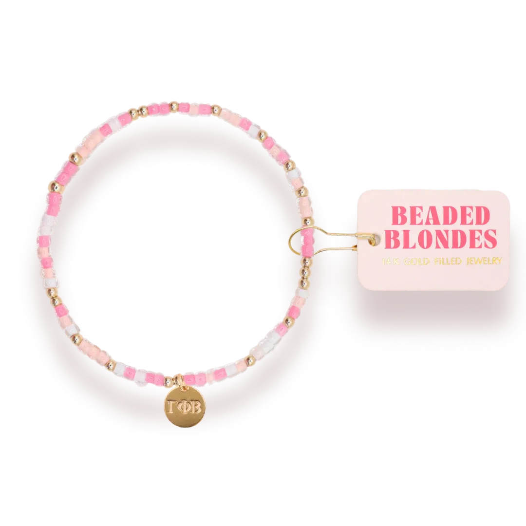 Gamma Phi Beta Sprinkle Charm Bracelet