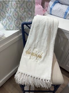 Alpha Epsilon Phi Embroidered Throw
