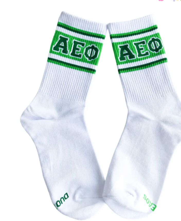 Alpha Epsilon Phi Crew Socks