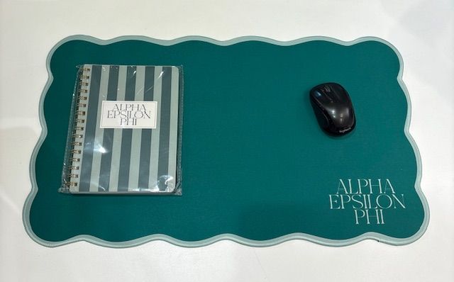 Alpha Epsilon Phi Scalloped Desk Mat