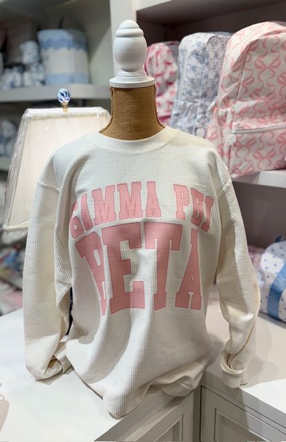 Gamma Phi Beta Cord Sweatshirt