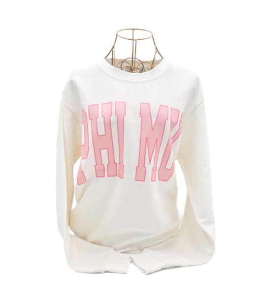 Phi Mu Cord Sweatshirt