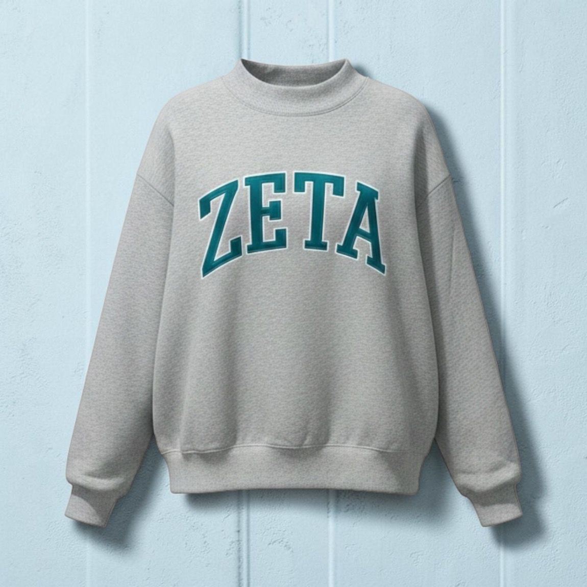 Zeta Tau Alpha Mock Crew Sweatshirt