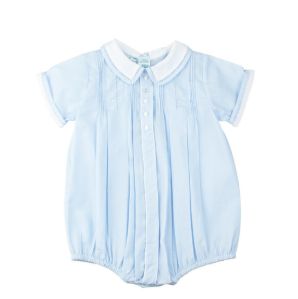 Button Front Dot Creeper Blue