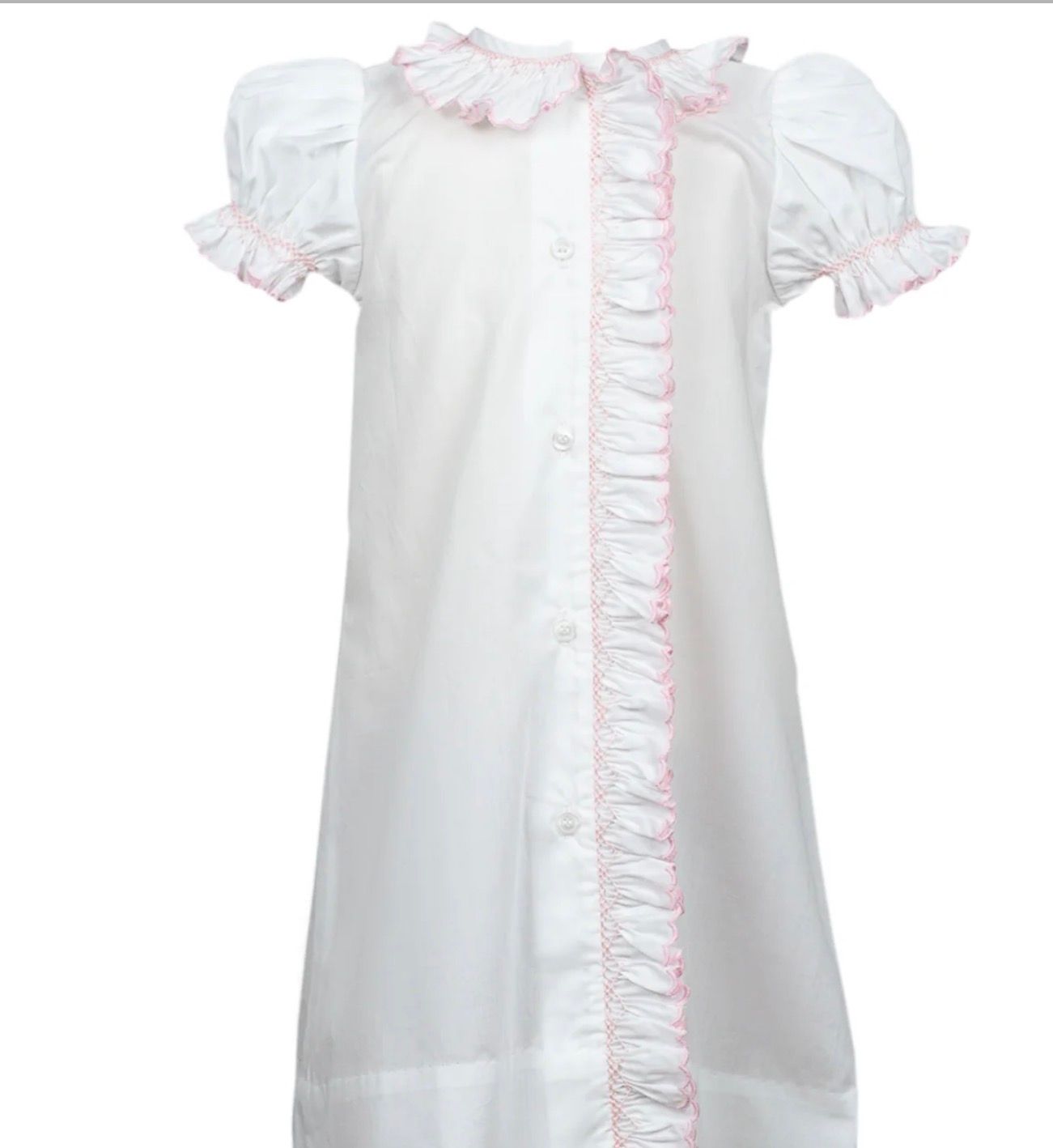 Evelyn Smocked Gown Pink