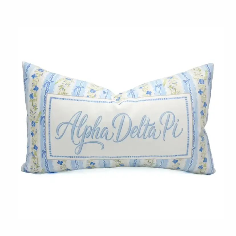 Alpha Delta Pi Grandmillennial Sorority Pillow