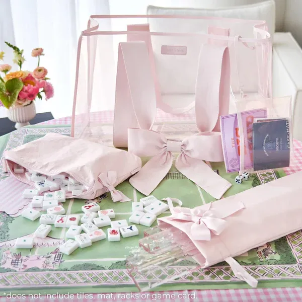 CaseMate Mahjong Jelly Tote Set Ballet Pink