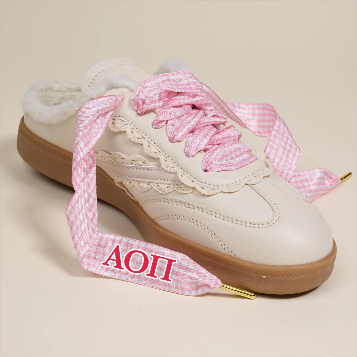 Alpha Omicron Pi shoe laces