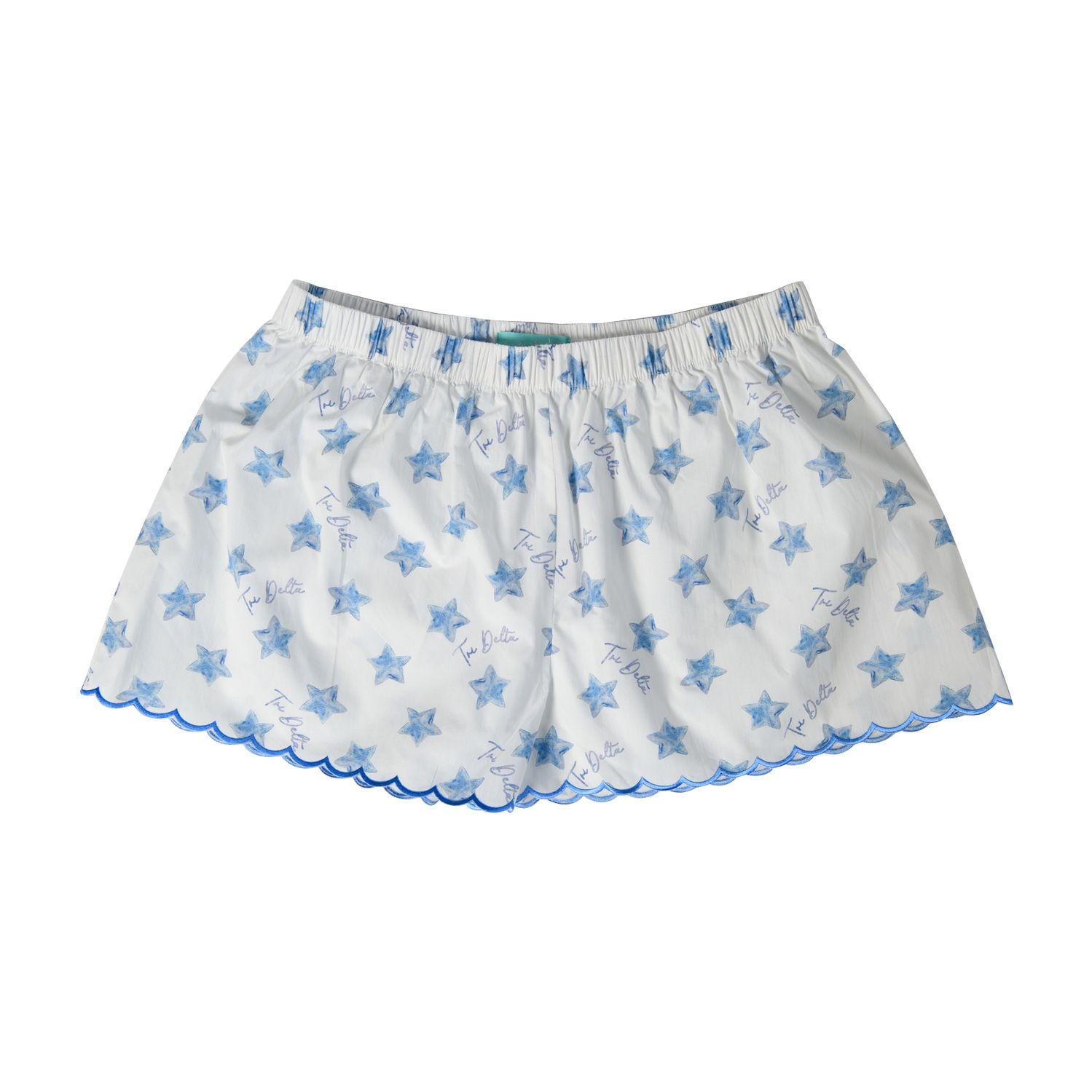 Delta Delta Delta Scalloped Shorts