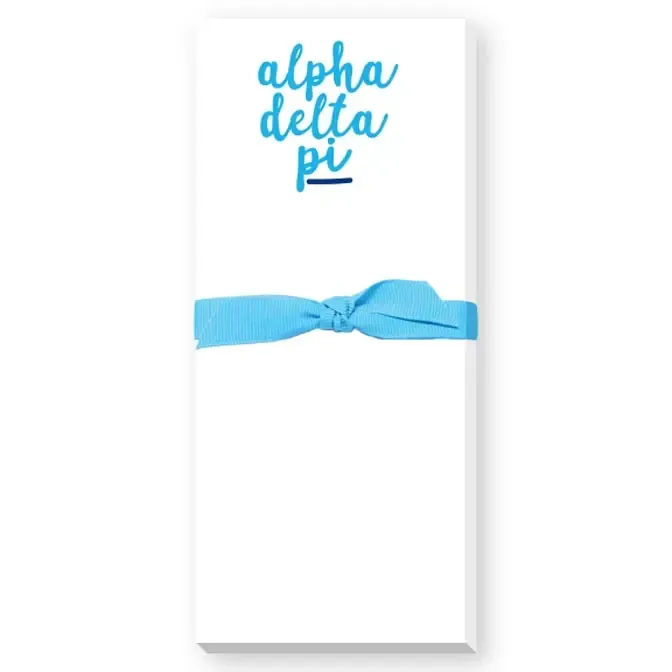 Alpha Delta Pi skinny notepad