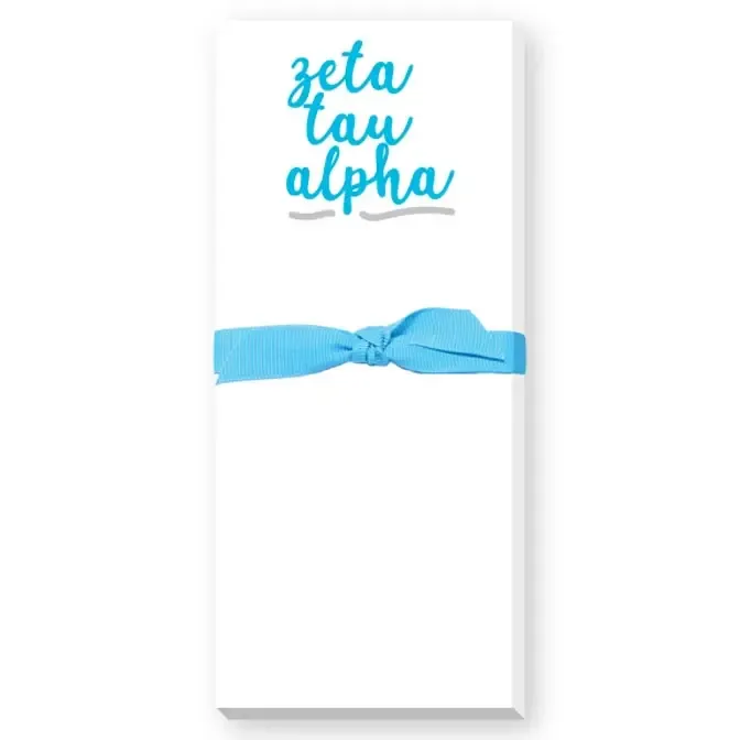 Zeta Tau Alpha skinny notepad
